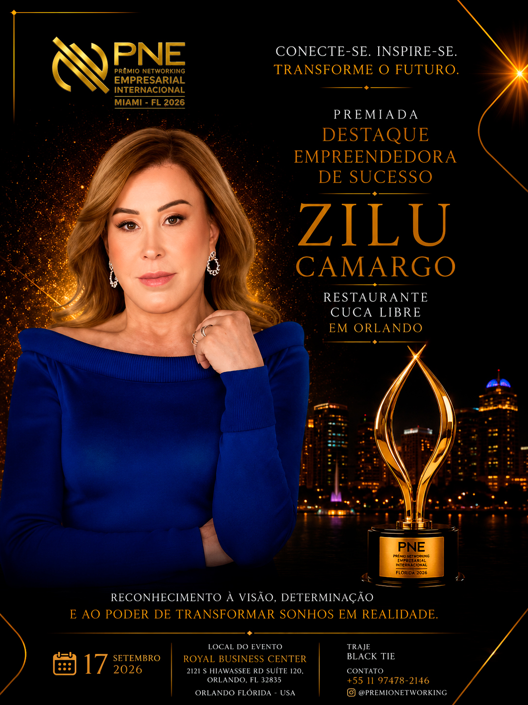 Flyer oficial — Zilu Camargo