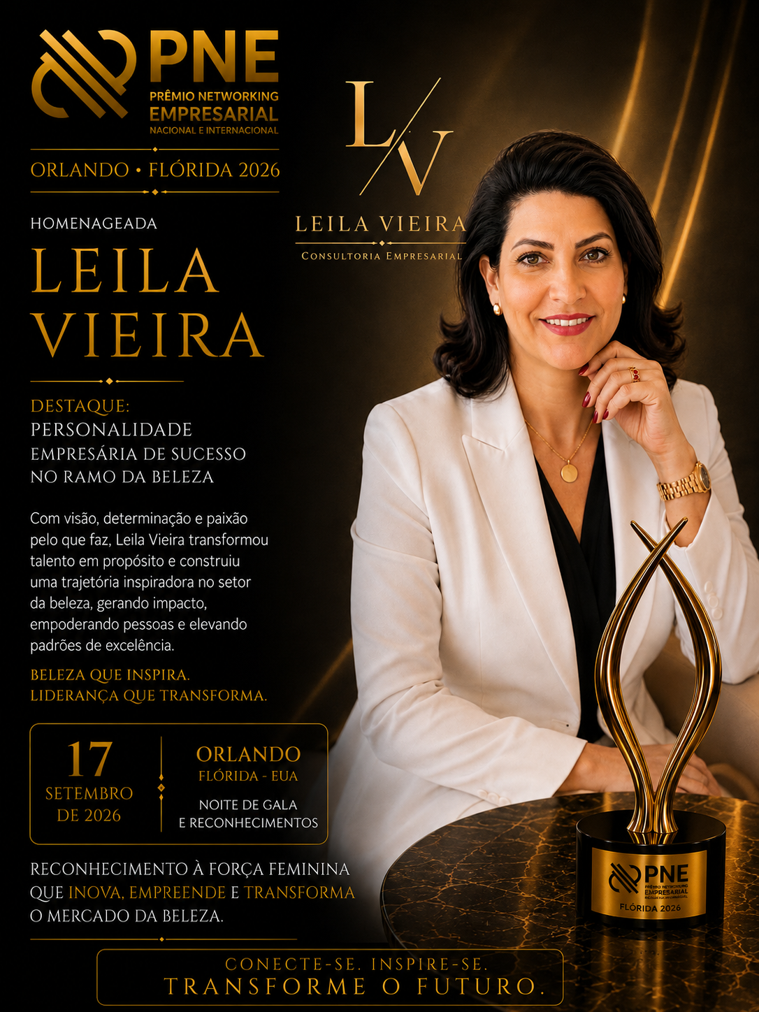 Flyer oficial — Leila