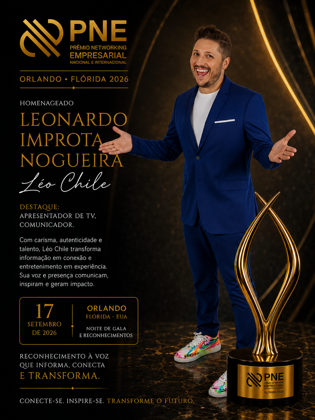 Flyer oficial — Leonardo