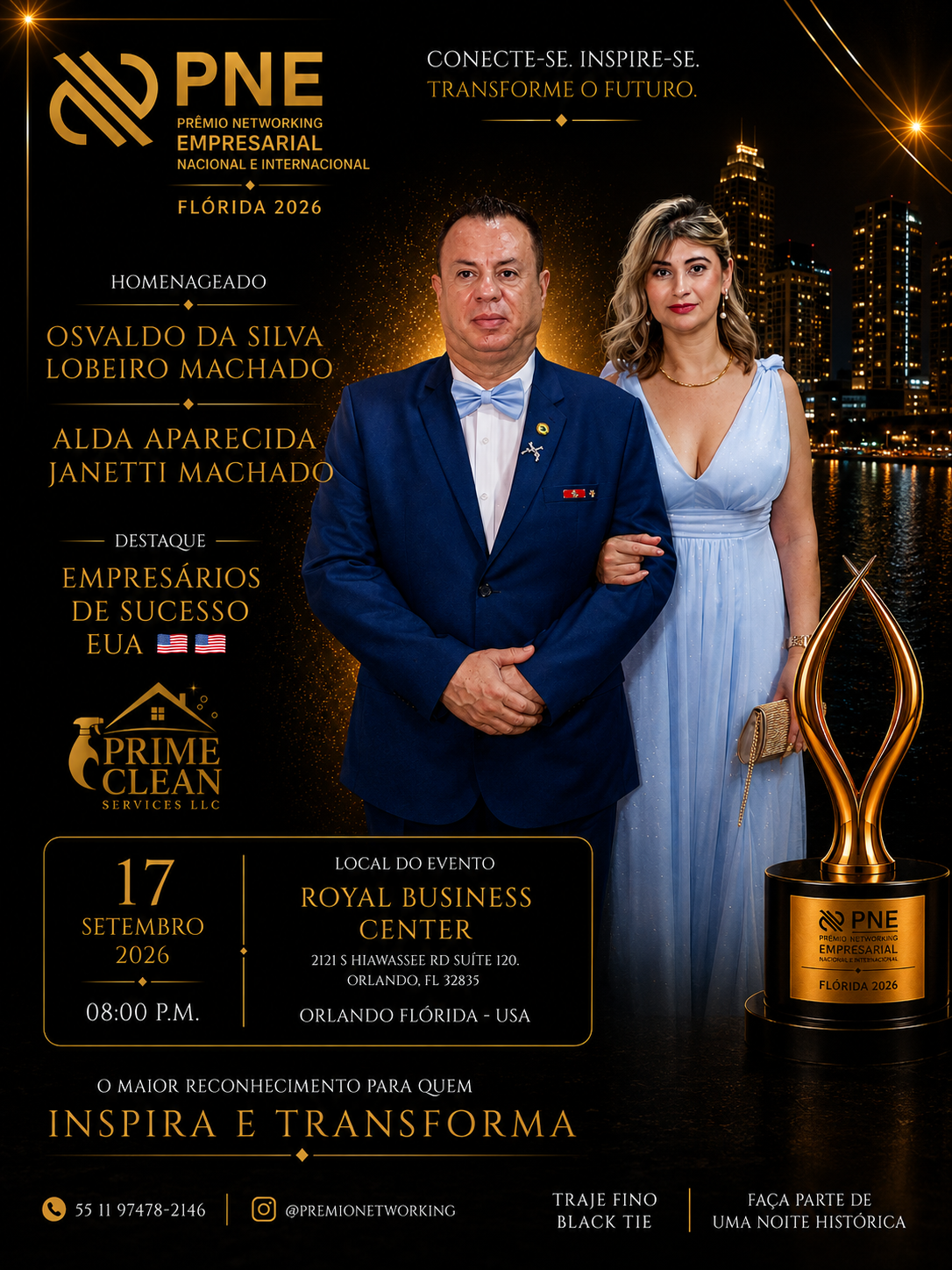 Flyer oficial — Osvaldo e Alda