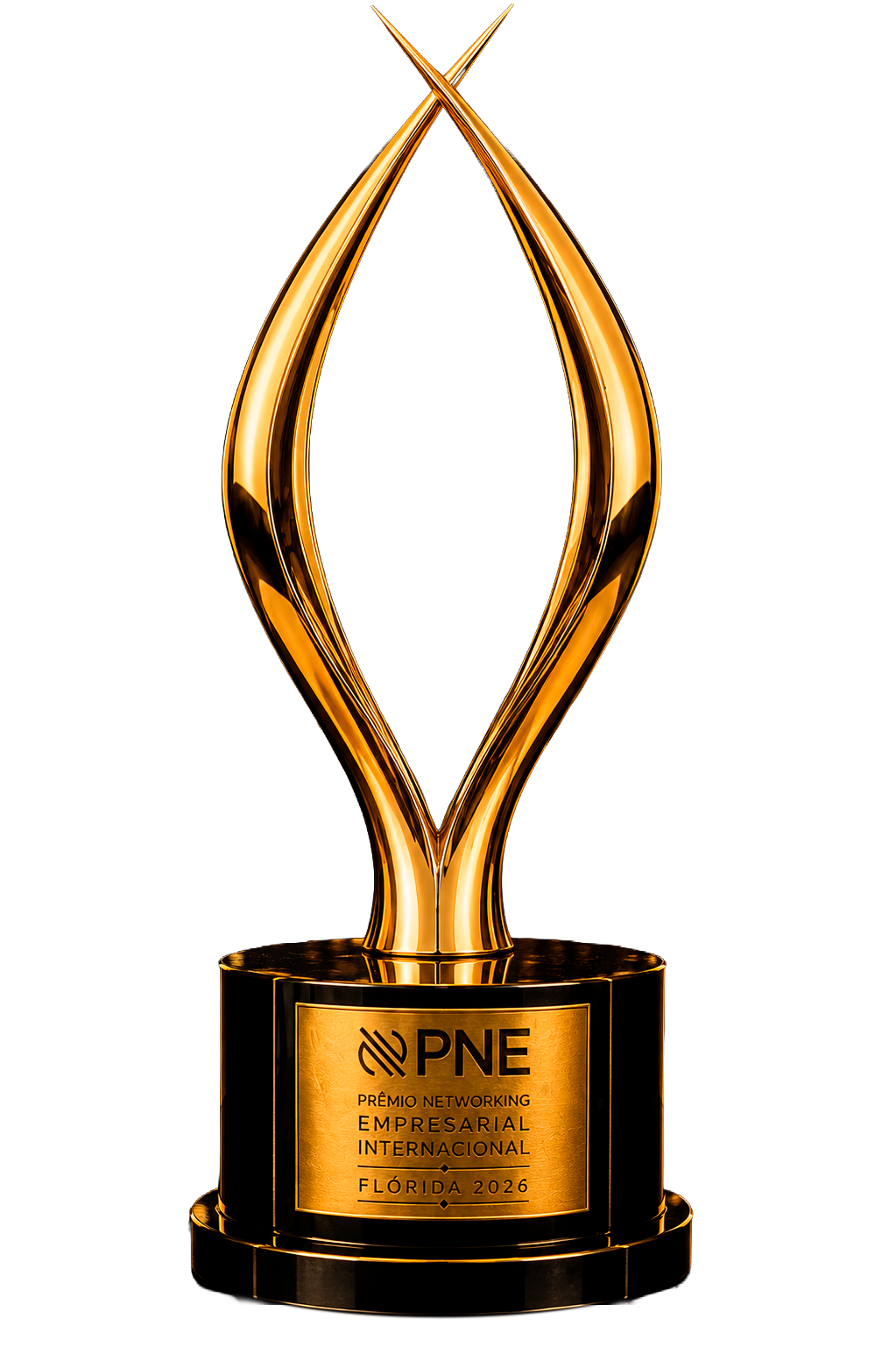 Troféu oficial do Prêmio Networking Empresarial